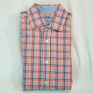 J. McLaughlin Modern Fit Long Sleeve Shirt in Plaid (Size M)
